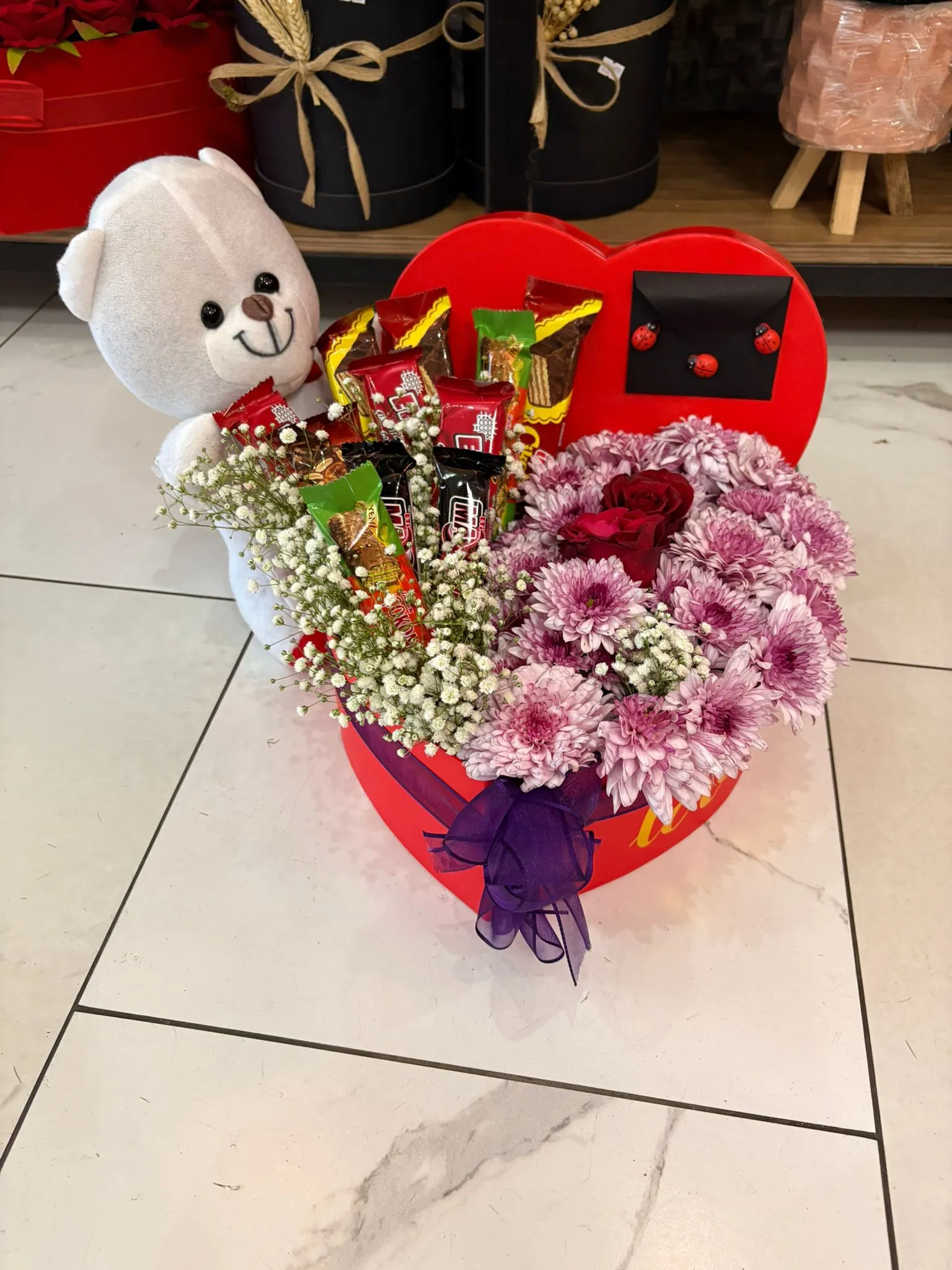 KUTU ÇİÇEKLİ & ÇİKOLATALI & AYICIKLI 4